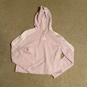 Light Pink Adidas Hooded Sweatshirt